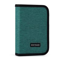 Penál 1 p. 2 chlopně, prázdný UNICOLOR green