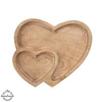 Servírovací tác dělený MANGO srdce 23x20 cm
