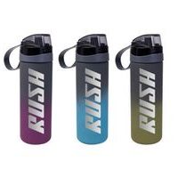 láhev 0,75l RUSH, 3barvy, nápitka+kryt, sport, plast