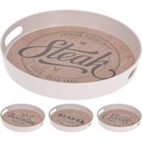 podnos d27cm kulatý, KRYSTAL, brus, plast AD