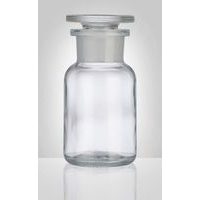 dóza-prachovnice 100ml-kul.čirá, zabr.víko, sklo