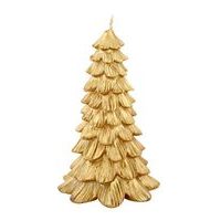 Provence SVÍČKA VÁNOČNÍ STROMEK 8,5X13CM, ZLATÁ_hamashop