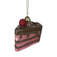 TORO OZDOBA VÁNOČNÍ DORT 8,8X6,7X8,3CM SKLO_hamashop
