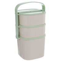 jídlonosič 3D (1x2,0l+2x1,15l) ALMI plus, čtverc., plast