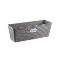 truhlík 50cm kam.šedý LIBERTY+miska,š18,v.16cm, plast