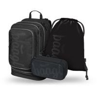 BAAGL SET 3 Cubic Uni černá: batoh, penál, sáček