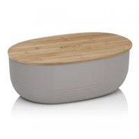 KELA Chlebník NAMUR plast / dřevo šedá KL-12062