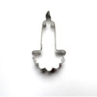 vykr. 0338 Svíčka vánoční, 3,5x5,5cm