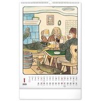 Nástěnný kalendář Josef Lada 2025, 33 × 46 cm