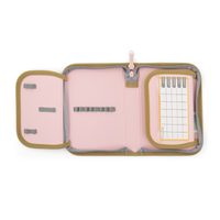 Etue PU úzká + elastic PASTELINI růžová