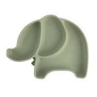 Dělený dětský talíř slon 23x18 cm