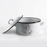 rendlík+PO d22cm, 4,0l, HUSY, bílý smalt