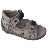 Dětská letní obuv KTR 119/120 šedá WIND CH+šedá CASTL+kostka šedá; Velikost bot: 22