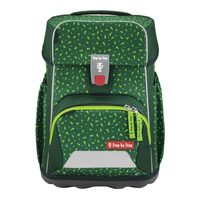 Školní aktovka Step by Step BASIS, Green Graphics - 4 dílný set, AGR certifikát