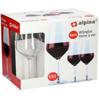 Alpina SKLENICE NA ČERVENÉ VÍNO ALPINA 530ML 6KS_hamashop
