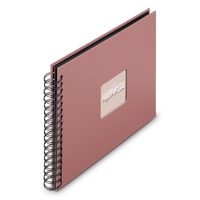 Hama album klasické spirálové FINE ART 28x24 cm, 50 stran, terra, černé listy