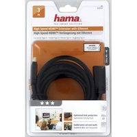 Hama HDMI kabel vidlice-vidlice, pozlacený, 3*, 5 m
