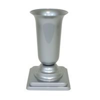 váza hřbit. 15x15x27cm ŠEDÁ zátěžová