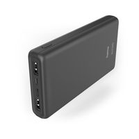 Hama ALU15HD, powerbank, 15000 mAh, 3 výstupy: 1x USB-C, 2x USB-A, hliníkové provedení, antracitová