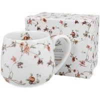 hrnek 430ml baňatý SAFA kytičky, porcelán, DB
