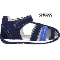 Dětské letní boty GEOX J S. STRADA BLACK/ROYAL