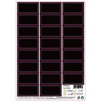 etikety OBDÉLNÍK ČERNÉ 23ks, samolepky