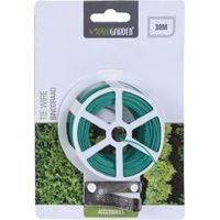 drát vázací 30m, poplastovaný, cívka se střihem