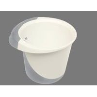 mísa 1,5l šlehací DE LUXE, sever.šedá/bílá, plast