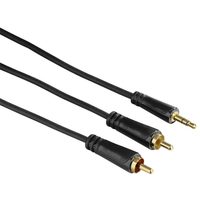 Hama audio kabel jack - 2 cinch, pozlacený, 3*, 10 m