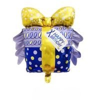 TORO BALÓNEK DÁRKOVÁ KRABIČKA 3D 60X68CM MODRÁ FÓLIE_hamashop