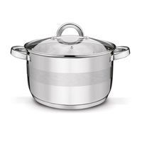 hrnec d28cm+PO sklo, ( 9,0l) ROGER, indukce, NR