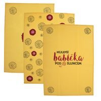Kuchyňská utěrka NEJLEPŠÍ BABIČKA 3 ks