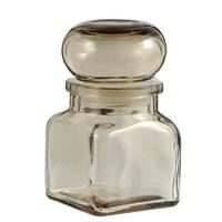 dóza 120ml kouř.TK120/K, 5,5x5,5x9,5cm, sklo