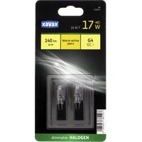 Xavax Halogen Capsule, G4, 10W, warm white, 2 pieces