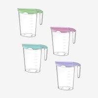 džbán 2,0l s víčkem, oválný 11x21x26, plast