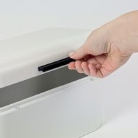 KELA Košík na chleba Grana PU kůže stříbrná šedá 11,0cm 19,0cm KL-12545