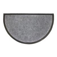 rohož 75x45cm PŮLKRUH, šedá, PP+guma