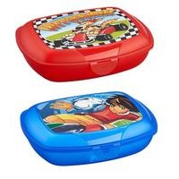 box 1,20l svačina AUTA, FOTBALISTA, 19x14x6cm, klick, plast