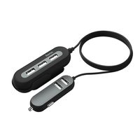 Hama kabelová USB nabíječka do vozidla 2+3, AutoDetect, 10 A, 2 m