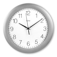 Hama Tenerife, nástěnné hodiny, rádiový signál, průměr 30 cm, stříbrné