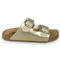 Dámské kožené pantofle Best Feet - zlaté