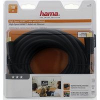 Hama HDMI kabel vidlice-vidlice, kolmé konektory, pozlacený, 3*, 1,5 m