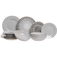 HIT Jídelní sada talířů Seoul 18 ks HT-24327238