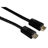 Hama HDMI kábel vidlica - vidlica, pozlátený, 3*, 1,5 m