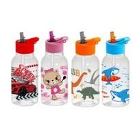 láhev 0,46l MIX, AUTO, DINO, KOČKA, DELFÍN, brčko, plast