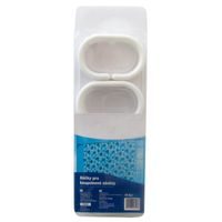 háček-12ks-ke koup.závěsu, bílý plast