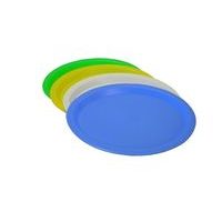 podnos 21x15cm, ovál.malý, bí,zel,še,fi, plast