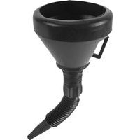 nálevka na benzin a olej, černá, ohebné hrdlo