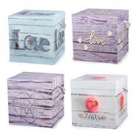 TORO KRABICE DÁRKOVÁ SE STUHOU 15X15X15CM 4ASSORT_hamashop