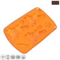 forma zajíc-silikon 21x13,5x1,5cm, oranž
